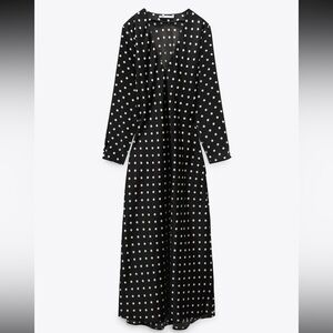 Zara Polka Dot Midi Dress size M